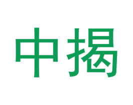 中揭